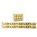 Ver imagem 1 de Kit 30 Mini Bolas Natal Dourada Glitter, Fosca, Lisa 3cm