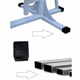 Kit C/4 Ponteira Externa Quadrada Pvc 40x60mm Equipamentos - 1