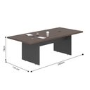 Ver imagem 3 de Mesa de Reunião 2,40 Plot Freijo Preto