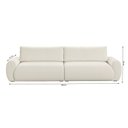 Ver imagem 3 de Sofá Living 5 Lugares Chenille Cinza Médio Tec.2302 Murale 280cm Yescasa