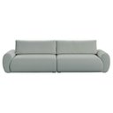 Ver imagem 2 de Sofá Living 5 Lugares Chenille Cinza Médio Tec.2302 Murale 280cm Yescasa