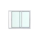 Ver imagem 1 de Janela 2 Folhas de Correr Alumínio Branco 120x120 Linha 25