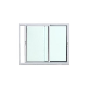 Janela 2 Folhas de Correr Alumínio Branco 120x120 Linha 25