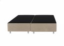Ver imagem 2 de Cama Box Queen Bipartido C/ Cama Auxiliar Suede 40x158x198 - Santo Box:bege