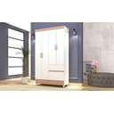 Ver imagem 5 de Guarda-roupa Ideal 4 Portas Branco Camarim 2 Gavetas 2 Cabideiros 102cm