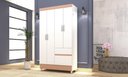 Ver imagem 5 de Guarda-roupa Ideal 4 Portas Branco Camarim 2 Gavetas 2 Cabideiros 102cm