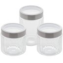 Ver imagem 1 de Kit 3 Porta Mantimentos de Vidro Sydney Lyor 870ml e 1,2l Po