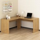 Ver imagem 1 de Mesa para Escritório Angular Me4116 Amêndoa Tecnomobili