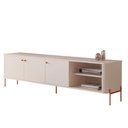Ver imagem 2 de Rack para Tv 70 Polegadas Olaf Off White Bronze