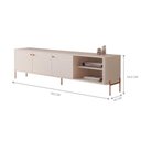 Ver imagem 3 de Rack para Tv 70 Polegadas Olaf Off White Bronze