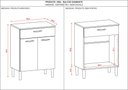 Ver imagem 5 de Balcão 2 Portas 1 Gaveta Diamante Kits Parana