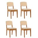 Ver imagem 1 de Conjunto com 4 Cadeiras Mdf Copper Premium para Sala de Jantar Moderna Mobília
