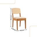 Ver imagem 2 de Conjunto com 4 Cadeiras Mdf Copper Premium para Sala de Jantar Moderna Mobília
