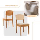 Ver imagem 3 de Conjunto com 4 Cadeiras Mdf Copper Premium para Sala de Jantar Moderna Mobília
