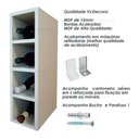 Ver imagem 2 de Garrafeiro Adega Nicho Mdf Porta Garrafas Branco