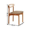 Ver imagem 4 de Conjunto Mesa de Jantar Tampo 240cm Barril Laminado Ello e 8 Cadeiras Mônaco Premium Natural Cinamomo/Turim Marrom