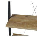 Ver imagem 3 de Estante Escada Queens Cor Driftwood Estrutura em Aco Grafite 184cm - 64105