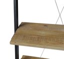 Ver imagem 3 de Estante Escada Queens Cor Driftwood Estrutura em Aco Grafite 184cm - 64105