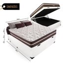 Ver imagem 5 de Cama Box Baú Casal + Colchão de Molas - Anjos - Classic Superlastic - 138x188x64 Cm Branco
