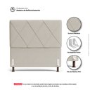 Ver imagem 3 de Cabeceira Cama Box Casal Queen Size Mel 160cm com Frame Sintético Bege - Abmaza