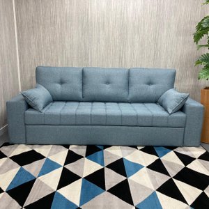 Sofá Cama ou Bi Cama Futury D'confort Design Linho Cinza R507