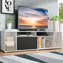 Ver imagem 2 de Rack para Tv até 65 Polegadas Madesa Cancun - Branco/preto