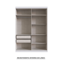 Ver imagem 4 de Guarda-roupas Jamaica 4 Portas Herval Branco