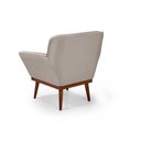Ver imagem 3 de Cadeira Poltrona Yasmin Veludo Decorativa Império Estofados Bege