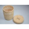 Lixeira Banheiro Cozinha Quarto Fibra Natural Rustico Palha de Milho Pequena - 2