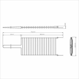 Grelha Churrasco em Aço Inox 42x23 cm Tramontina 26480004 - 4