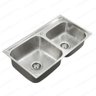 Cuba Dupla Pia Cozinha Gourmet Aço Inox 77x42cm Guimmis.casa - 2