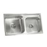 Cuba Dupla Pia Cozinha Gourmet Aço Inox 77x42cm Guimmis.casa - 1
