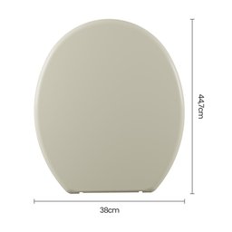Assento Sanitário Plástico Astra Tpj/as Anatômico Bege - 6