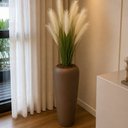 Ver imagem 1 de Vaso Decorativo Fibra de Vidro Florida P 65cm Bronze Fosco Lindo Vaso