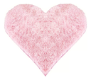 Ver imagem 1 de Tapete Pelo Alto Felpudo Peludo Macio Anti Derrapante Alérgico Rosa Bebê Coração 140 Cm Sala Quarto