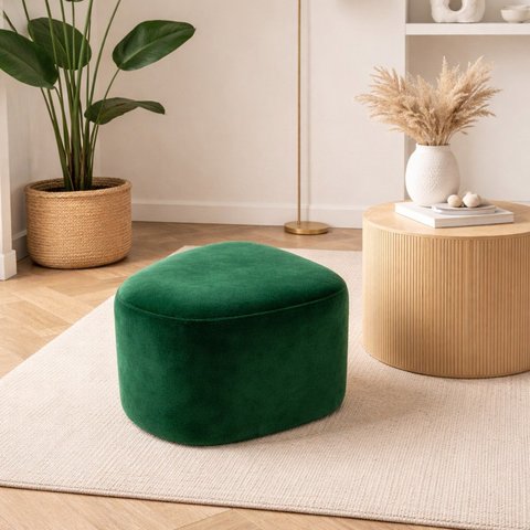 Puff Orgânico Ana 80 cm Veludo