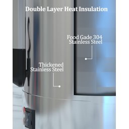 Takywep Urna de Café 10l Inox 1500w 65 Xícaras com Aquecimento Prata - 4