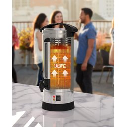 Takywep Urna de Café 10l Inox 1500w 65 Xícaras com Aquecimento Prata - 3
