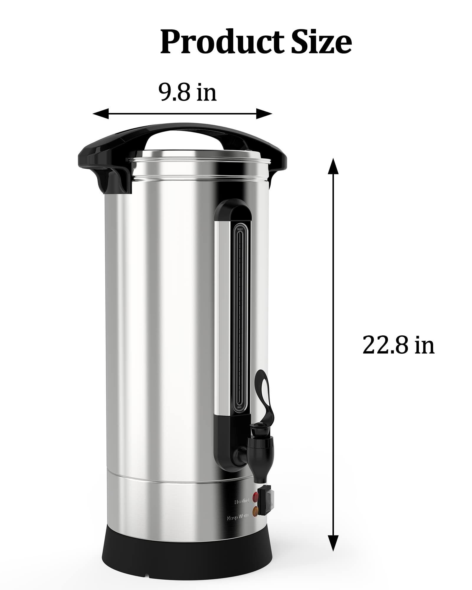 Takywep Urna de Café 10l Inox 1500w 65 Xícaras com Aquecimento Prata - 6