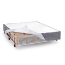 Ver imagem 3 de Base Box Desmontável Queen 158x198x28cm Cinza