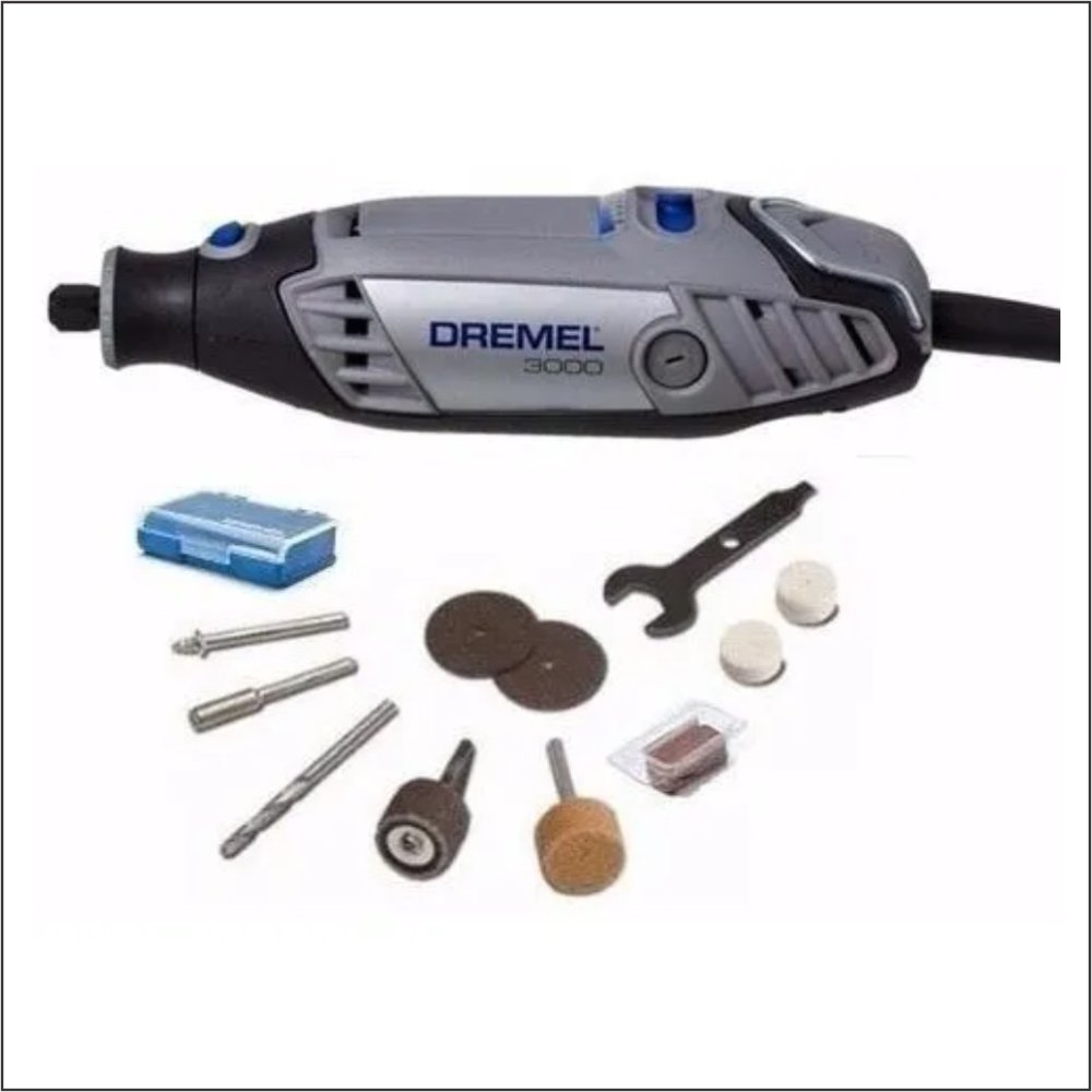 Micro Retífica Dremel 3000 N/10 127 C/10 Acessórios e Estojo - 3