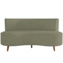 Ver imagem 5 de Sofá Chaise Living 2 Lugares 160cm para Sala Istambul K01 Bouclê Verde - Lyam Decor