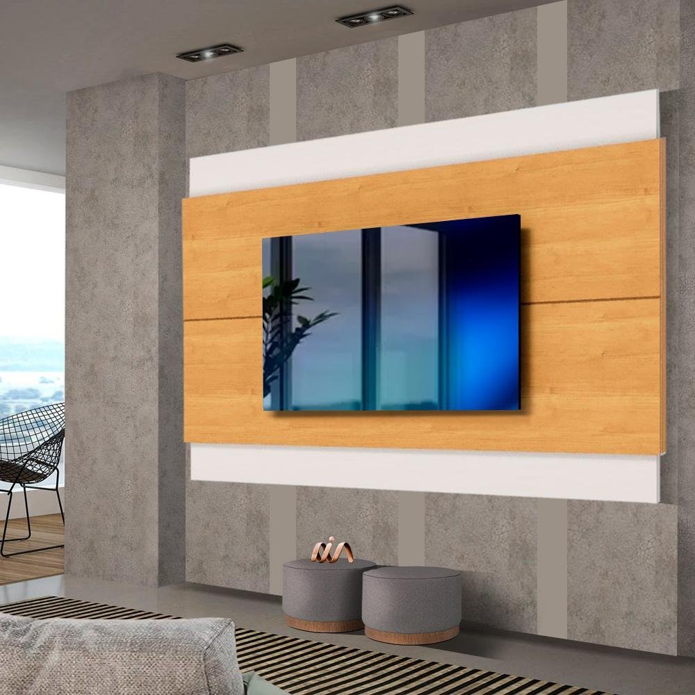 Painel Para Tv Até 60 Polegadas Nature Off White Classic Imcal - 1