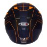 Capacete Shiro Sh-600 Elite Preto Fosco Laranja Tamanho 64 - 4