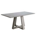 Ver imagem 1 de Mesa de Jantar Retangular Tampo de Vidro 6 Lugares 180x100cm Liandra Off White CCS