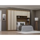 Ver imagem 1 de Guarda Roupa Casal Modulado 6 Portas e 3 Gavetas Veneza Luciane Móveis
