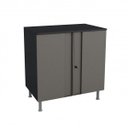 Ver mais imagens de Conjunto Armário Multiuso 4 Portas Aéreo 2 Portas e Balcão Multibox 