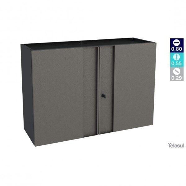 Conjunto Armário Multiuso 4 Portas Aéreo 2 Portas e Balcão Multibox  - 12