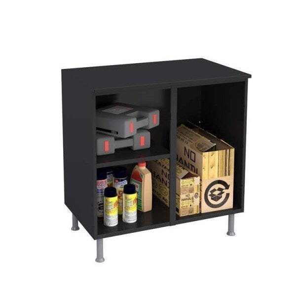 Conjunto Armário Multiuso 4 Portas Aéreo 2 Portas e Balcão Multibox  - 10