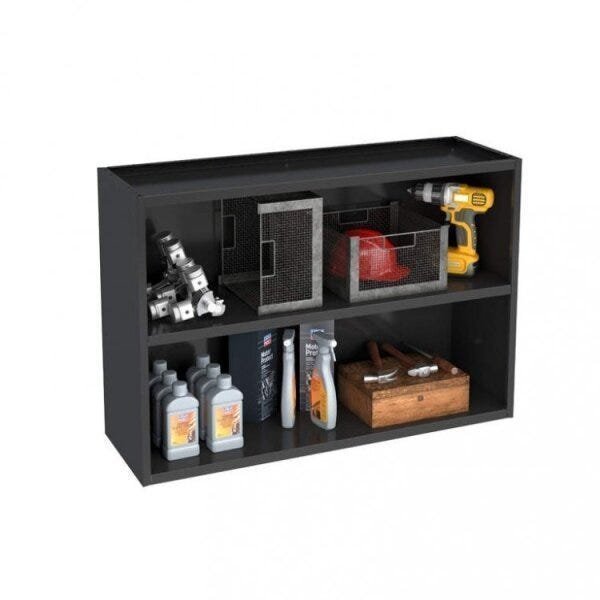 Conjunto Armário Multiuso 4 Portas Aéreo 2 Portas e Balcão Multibox  - 13